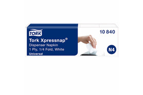 Spenderservietten N4 Tork weiss 1-lagig, Art.-Nr. 10840 - Paterno B2B-Shop