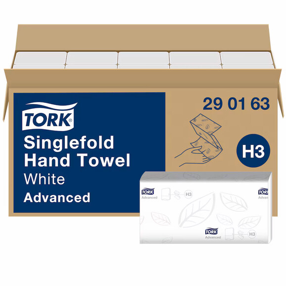 Papierhandtuch Tork 2lg. hochweiss H3, Art.-Nr. 290163 - Paterno B2B-Shop