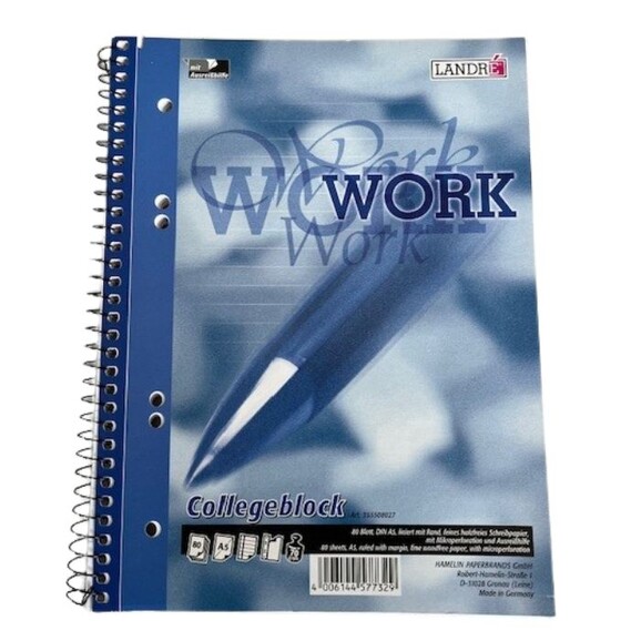 Kollegblock Landré A5 80Bl. 70gr liniert, Art.-Nr. 3555080-10 - Paterno B2B-Shop