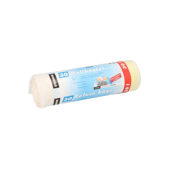 Mülleimer-Säcke 30 Liter 600x530mm weiss, Art.-Nr. 5053 - Paterno B2B-Shop