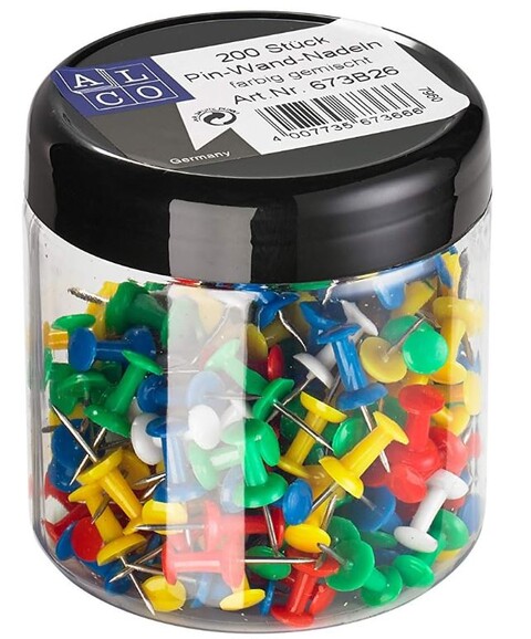Pinwand Nadeln Alco 673 sortiert, Art.-Nr. 673B26 - Paterno B2B-Shop