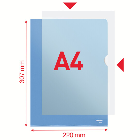 Aktenhüllen Esselte A4 115 my blau, Art.-Nr. 548-BL - Paterno B2B-Shop