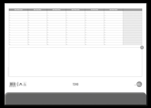 Schreibunterlage TIMO 52,5x37,5 cm, Art.-Nr. 036436 - Paterno B2B-Shop