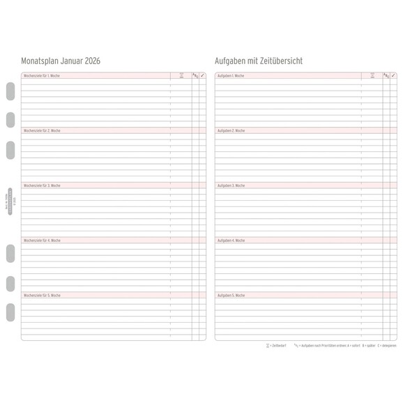 Kalendereinlage Chronoplan A5 Monatsplan, Art.-Nr. 5028J - Paterno B2B-Shop Kalendereinlage Chronoplan A5 Monatsplan, Art.-Nr. 5028J - Paterno B2B-Shop