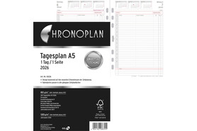 Kalendereinlage Chronoplan Tagesplan A5, Art.-Nr. 5022J - Paterno B2B-Shop