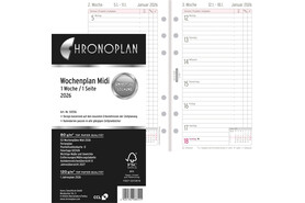 Kalendereinlage Chronoplan Wochenplan Midi, Art.-Nr. 5055J - Paterno B2B-Shop