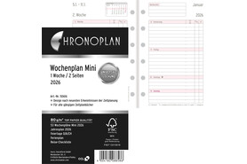 Kalendereinlage Chronoplan Mini Wochenplan, Art.-Nr. 5061J - Paterno B2B-Shop