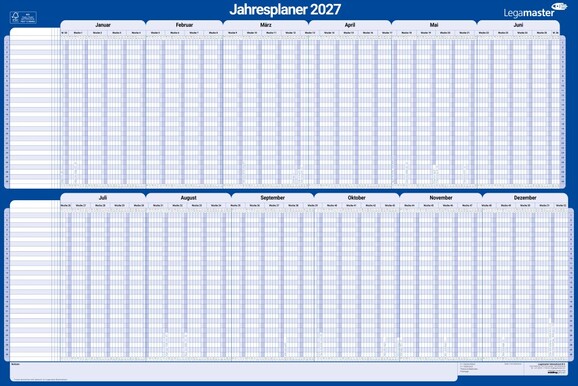 Jahresplaner Legamaster 60x90cm 2027, Art.-Nr. 423221LM - Paterno B2B-Shop Jahresplaner Legamaster 60x90cm 2027, Art.-Nr. 423221LM - Paterno B2B-Shop