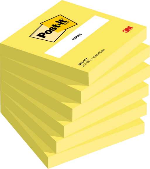 Haftnotizen Post It 76x76mm neongelb, Art.-Nr. 654NEON-NEGE - Paterno B2B-Shop Haftnotizen Post It 76x76mm neongelb, Art.-Nr. 654NEON-NEGE - Paterno B2B-Shop