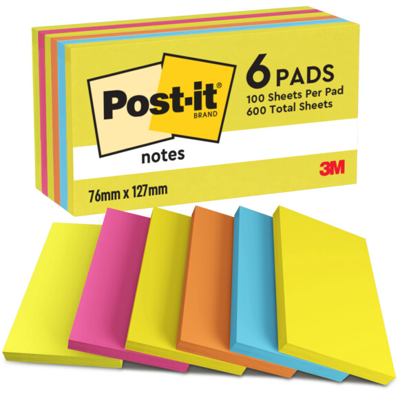Haftnotizen Post-it 127x76mm Energy Collection, Art.-Nr. 655-TF - Paterno B2B-Shop